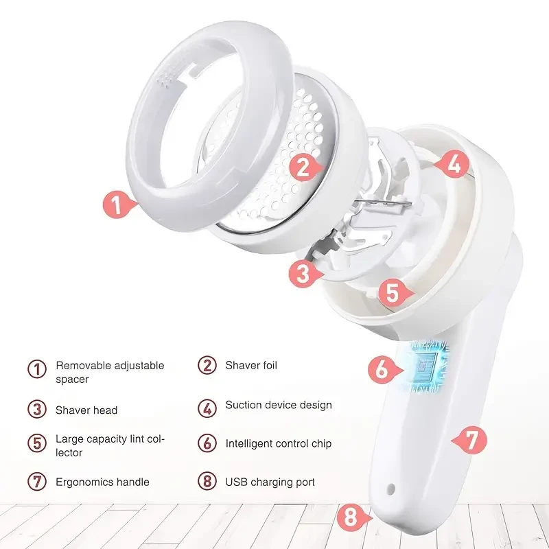 USB Rechargeable Electric Fabric Shaver Portable Lint Remover for Clothes & Sweaters
