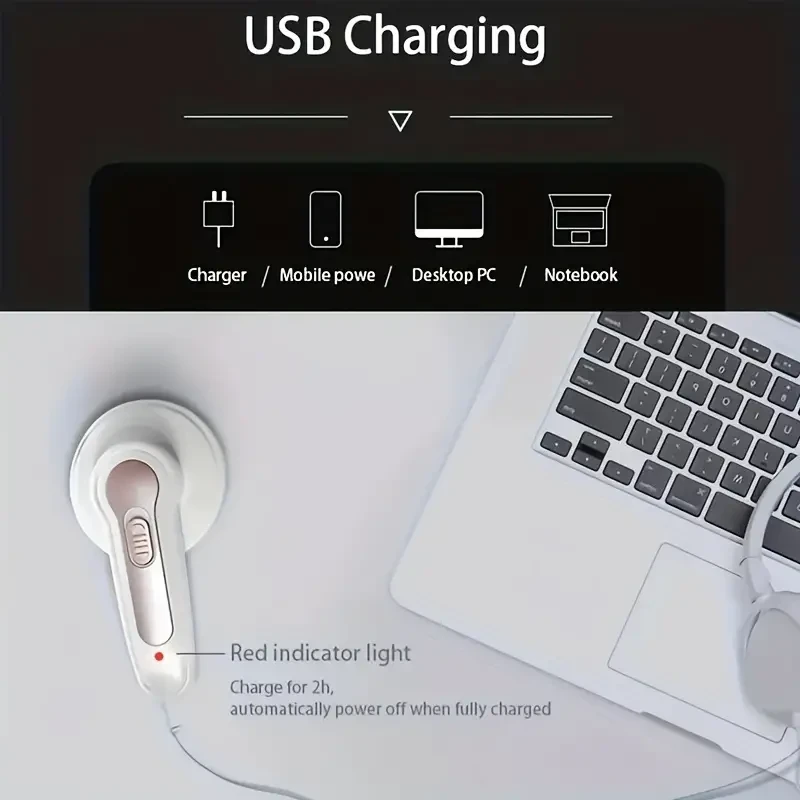 USB Rechargeable Electric Fabric Shaver Portable Lint Remover for Clothes & Sweaters