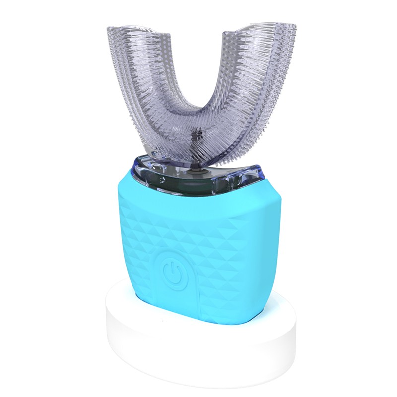 U-Shaped Ultrasonic Childrens Electric Toothbrush 360 Whitening Silicone Automatic Toothbrush