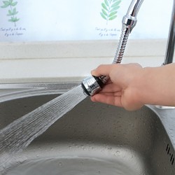 360 Adjustable Kitchen Faucet Extender  Dual Mode Water-Saving Pressurized Filter Sprayer