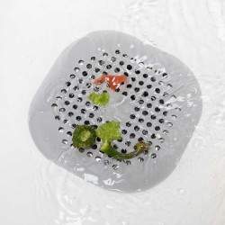 Square Silicone Floor Drain Sticker  Bathroom Sewer Hair Filter Drain Cover & Floor Drain Mat