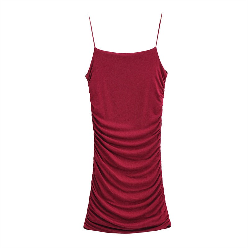 Sultry Layers Pleated Sling Dress