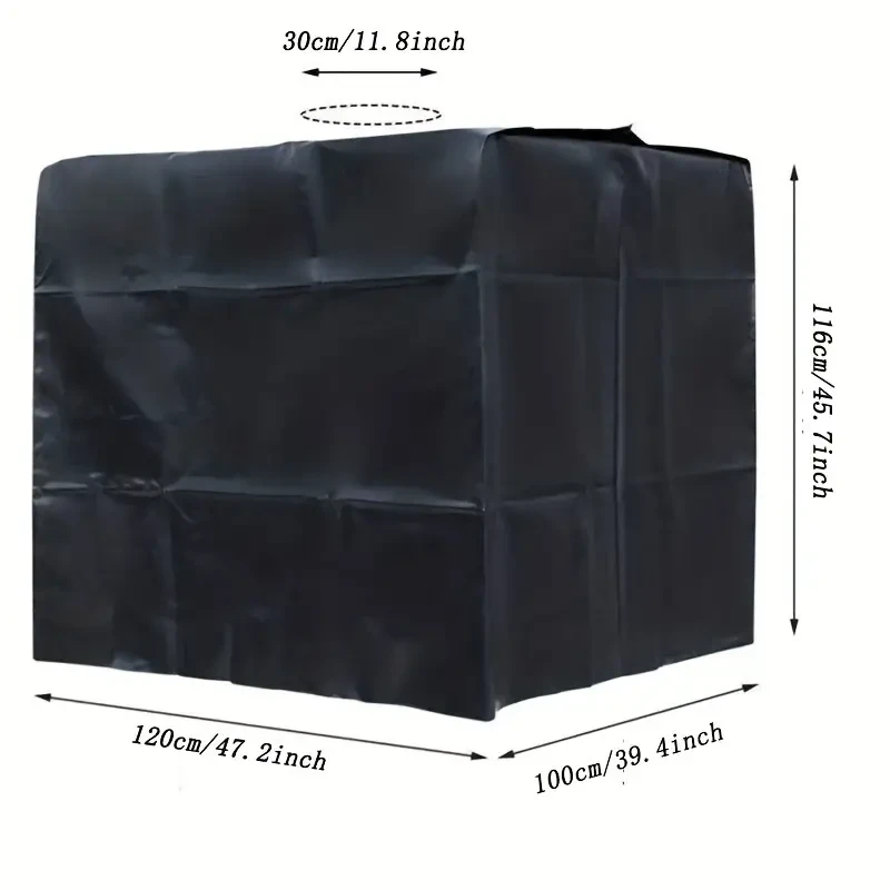 1pc, Container Cover Sun Protective Hood Waterproof Dustproof Protective Cover Water Tank Cover For Protection Cover For 1000L Container
