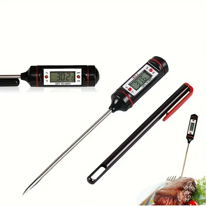 Digital Food Thermometer Long Probe Electronic Kitchen Cooking Meat BBQ Electronic Oven Tool Probe Temperature Meter