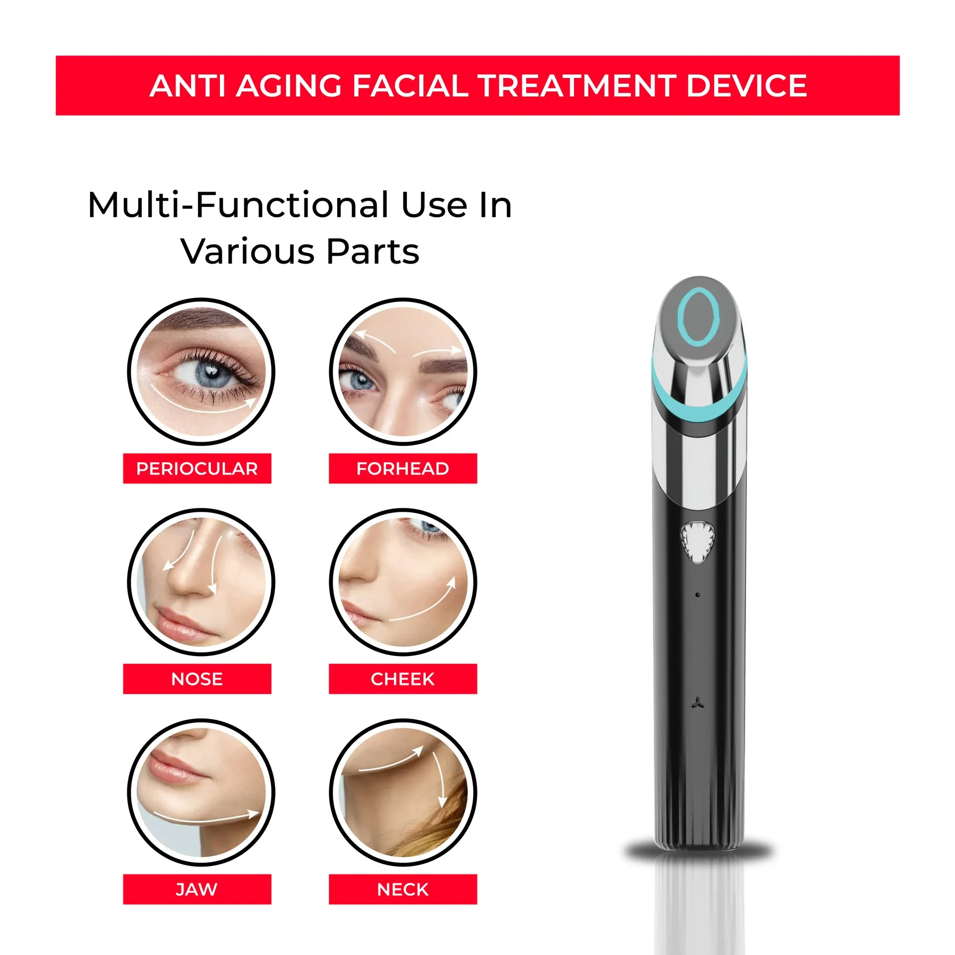 EMS Skin Rejuvenation Device with Microcurrent for Pore Tightening and Skin Firming