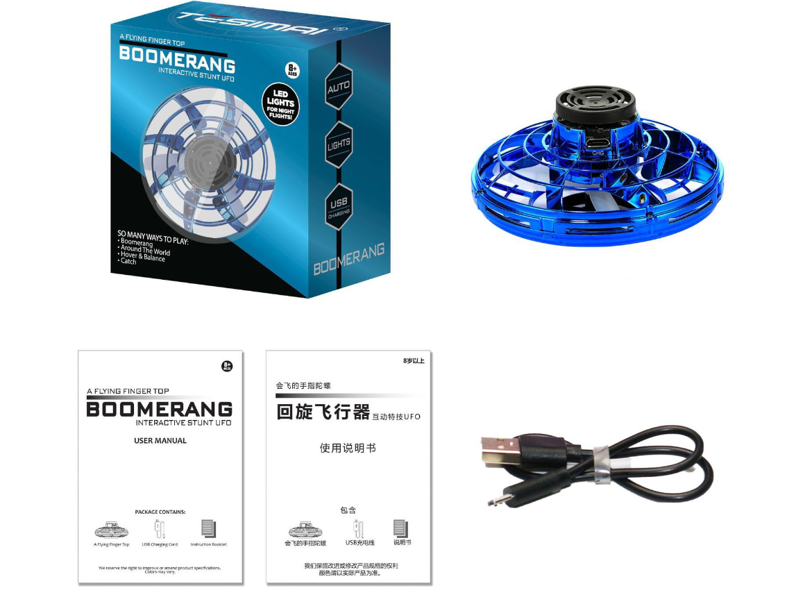 Mini LED UFO Interactive Drone Toy