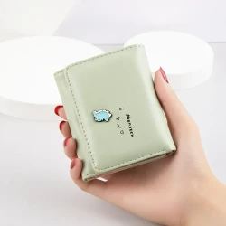 mize new style cartoon short wallet female Korean version lovely girl child vertical zi