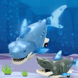 Interactive Electric Shark Toy with Lights & Music
