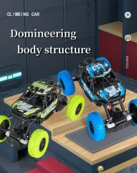 Remote Control Off- Road Climbing Car High-Speed Racing Car Charging Light Toy Model Car As Halloween Gift