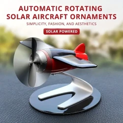 Solar-powered Aircraft Creative Men's Car Decoration Car Interior Accessories Desktop Decorations Gifts For Women And Men Car Enthusiasts easter gift Christmas, Halloween Gift