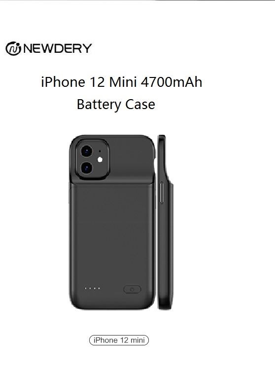iPhone 12 Mini battery Case 4700mAh Newdery