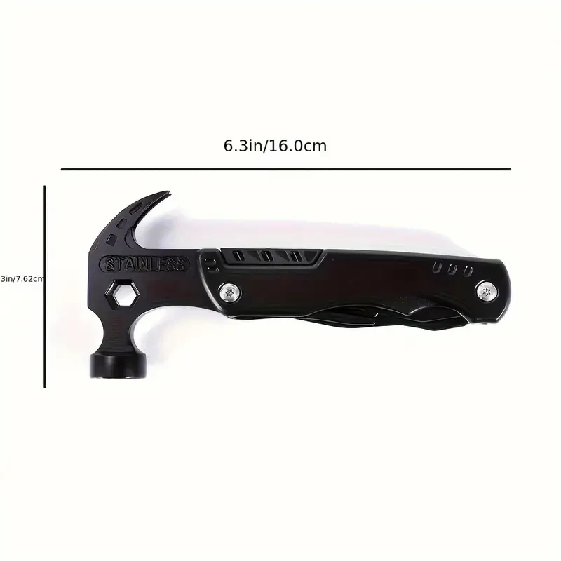 Multi-function Claw Hammer Pliers - Outdoor Camping Hammer, Folding Tool with Knife and Pliers