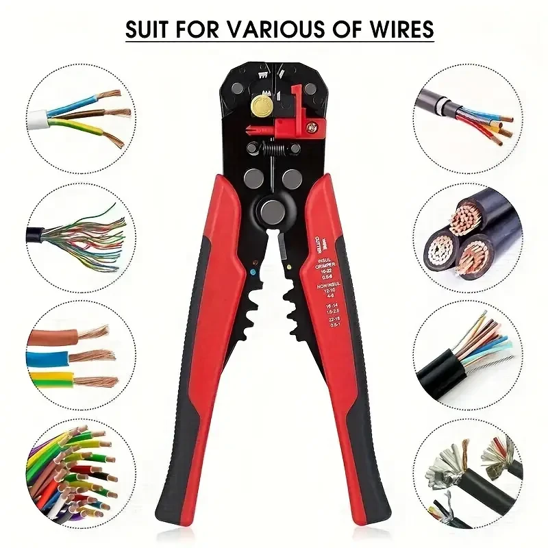 5-in-1 Multifunctional Wire Stripper  Automatic Wire Stripper, Cutting Crimping Pliers, Disassembly Tool