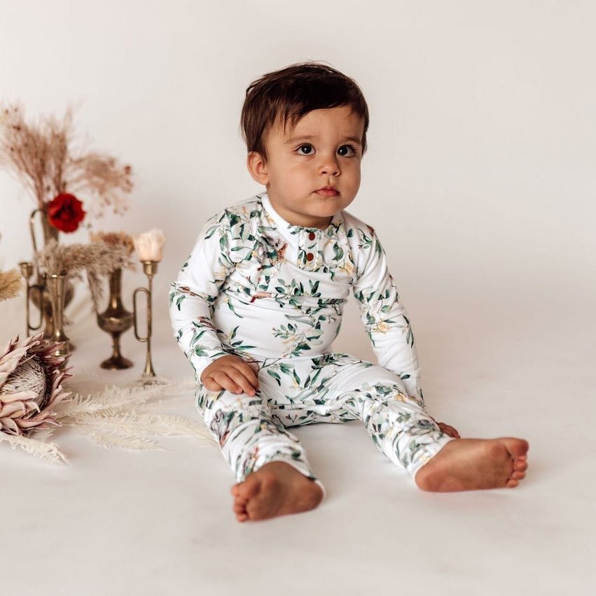 Snuggle Hunny Growsuit | Eucalypt | Newborn