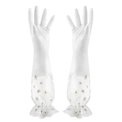 Waterproof Non-Slip Kitchen Silicone Dishwashing Gloves