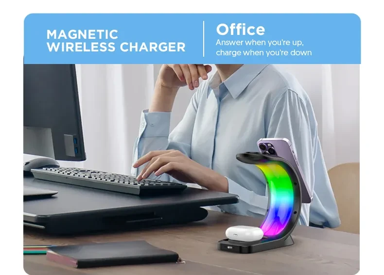 4 In 1 Magnetic Wireless Charger Fast Charging