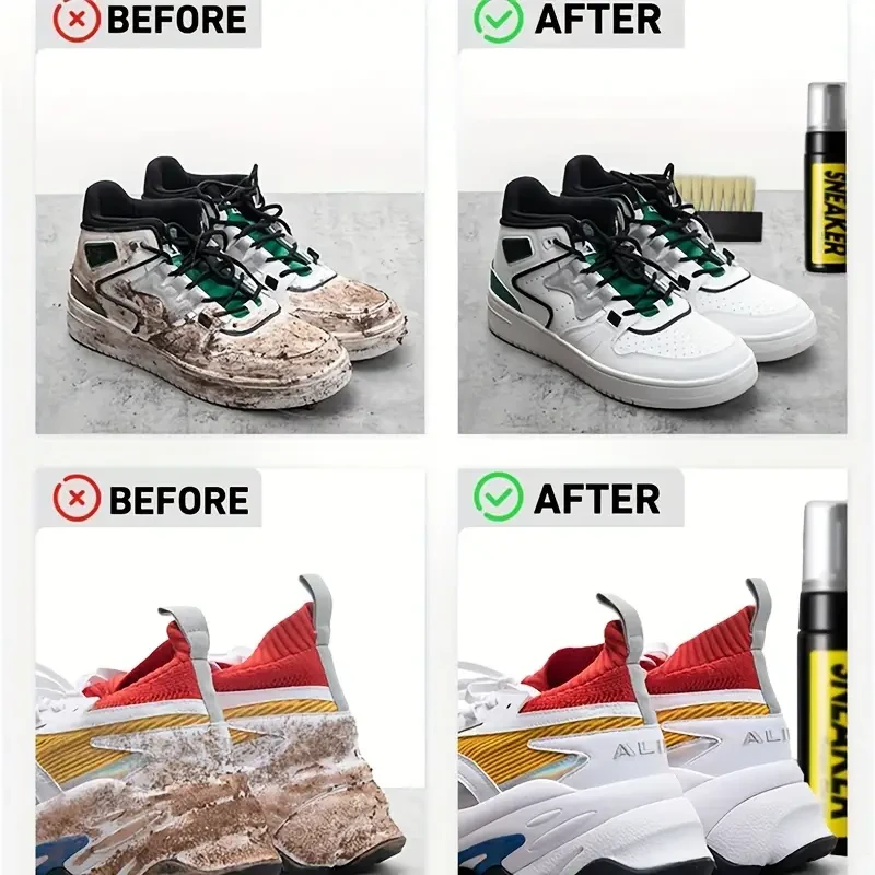 Sports Shoes Cleaning Set Four-piece Set No-wash Quick-drying Foam Cleaner White Shoes Cleaning Set