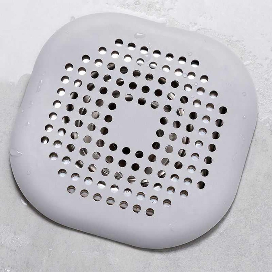 Square Silicone Floor Drain Cover Bathroom Sewer Hair Filter and Floor Drain Mat