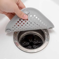 Square Silicone Floor Drain Cover  Bathroom Sewer Hair Filter and Floor Drain Mat