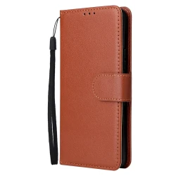 Three Card Photo Frame Holder Flip Phone Leather Case
