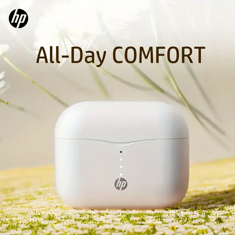 HP H23A True Wireless Earbuds with Touch Volume Control, 13mm HiFi Open-Back Speaker, Tangle-Free Type-C Cable, No Noise Control, Condenser Mic, 300mAh Lithium Polymer Battery, BT 5.3 Compatible with Cellphones