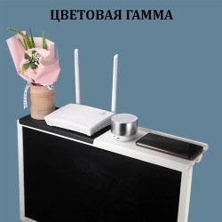 Computer & TV Screen Storage Rack  Wireless Router & Set-Top Box Organizer, No-Perforation Bracket