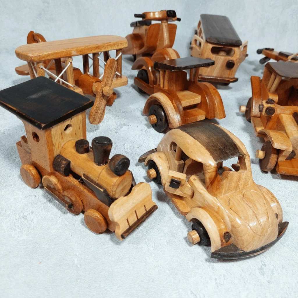 Handcrafted Wooden Miniatures Collect Them All!