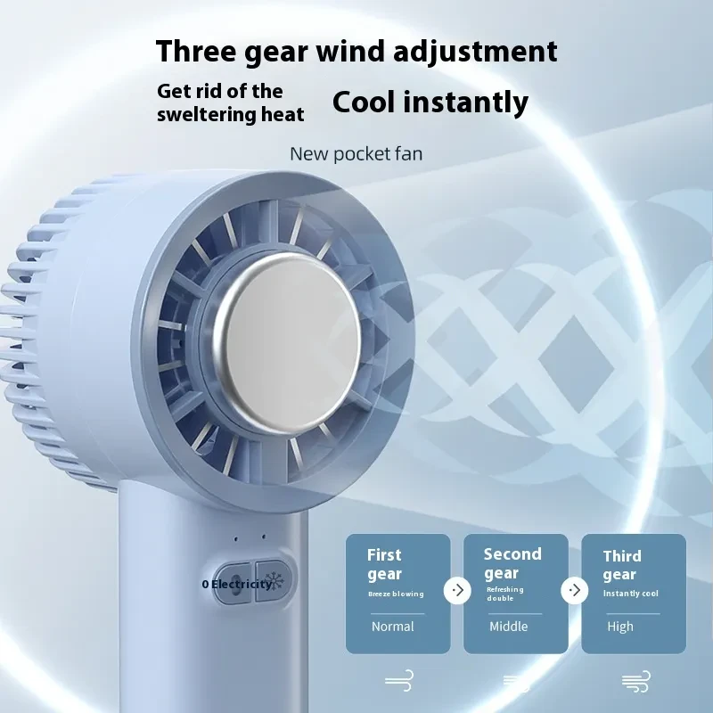 2024 Summer Gadget Handheld Turbo Jet Fan Mini Portable Ice Cold Fan