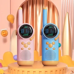 2pcs, Small Cute 3KM Range Toy Walkie Talike Halloween Christmas Gift