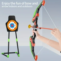 BABYHOME LED Light-Up Archery Set for Kids - 10 Suction Cup Arrows, Quivers & Target, Outdoor Fun for Boys & Girls Ages 3-12 sea and beach accessories