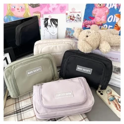 Simple Girl Student Large Capacity Pencil Case