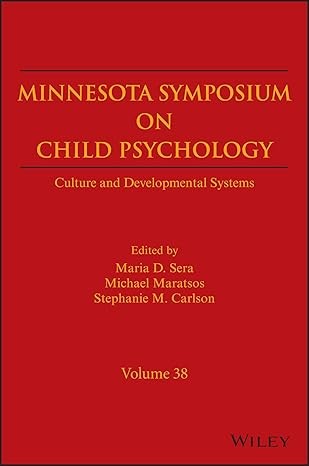 Culture and Developmental Systems, Volume 38