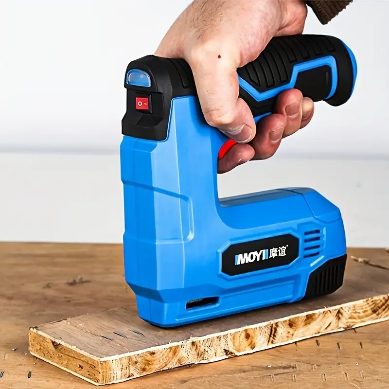 Cordless Electric Staple Gun - 2-in-1 Lithium-ion Electric Stapler & Brad Nailer Kit with USB Charger