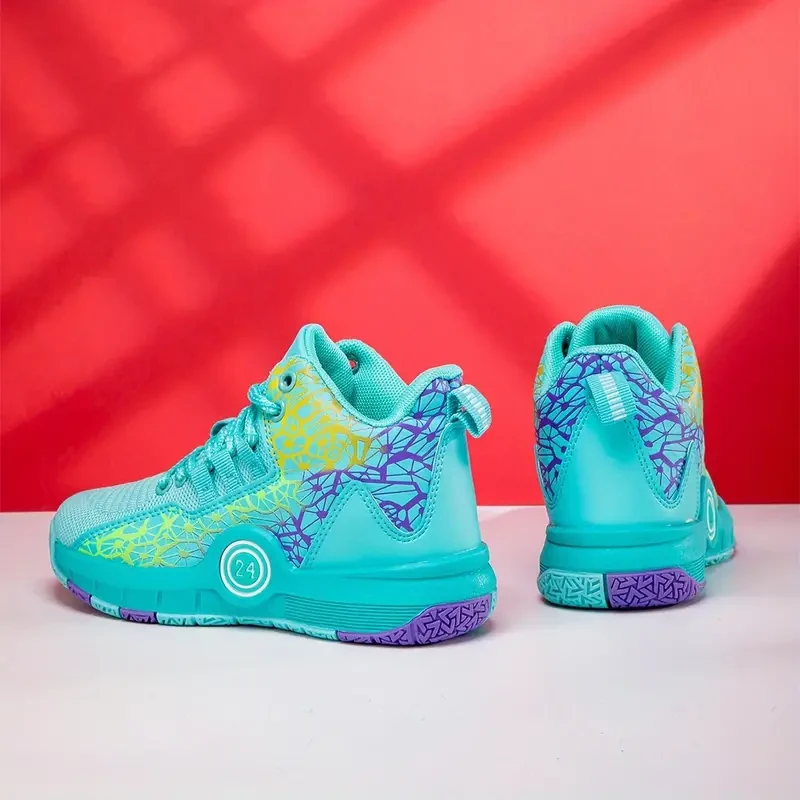 Boy's Trendy High Top Basketball Shoes