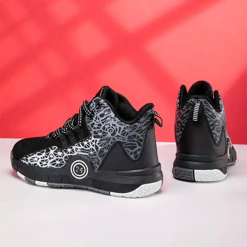 Boy's Trendy High Top Basketball Shoes