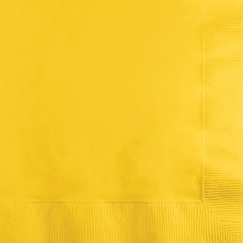 School Bus Yellow Luncheon Napkins - Pack of 50