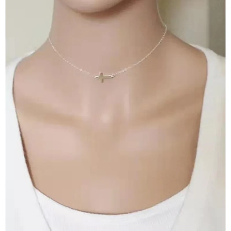 Fashion Cross Clavicle Necklace
