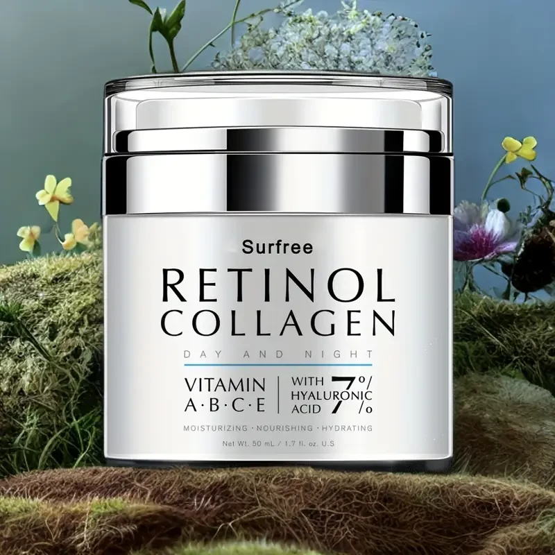 50ml Retinol Cream - Day & Night Moisturizer with Collagen and Vitamin C for Sensitive Skin