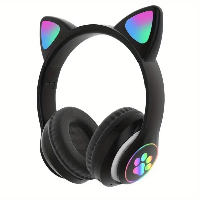 Foldable Cat Ear Wireless Headphones