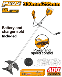Trimmer and Brush Cutter Cordless 40V