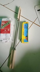 Stainless Skewer Tool BBQ Grill Iron skewer 35cm skewer wood stick skewer barbeque stick