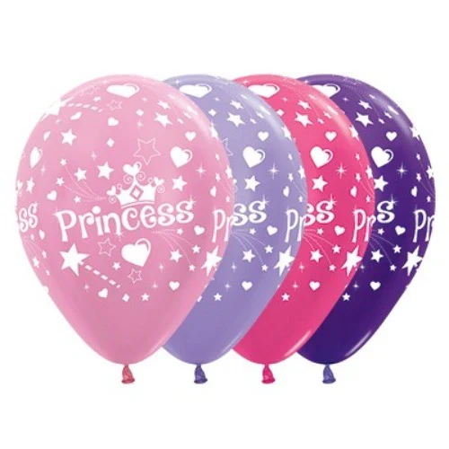 30cm Princess Theme Pearl Metallic Assortment - Pack of 25
