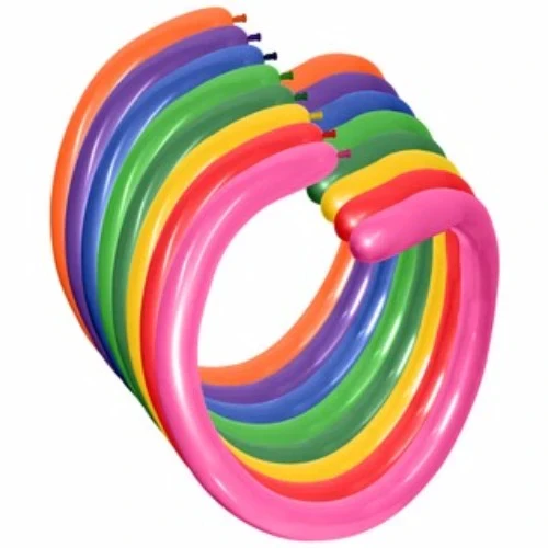 260QT Metallic Assorted 50PK Modelling Latex Balloons - Pack of 50