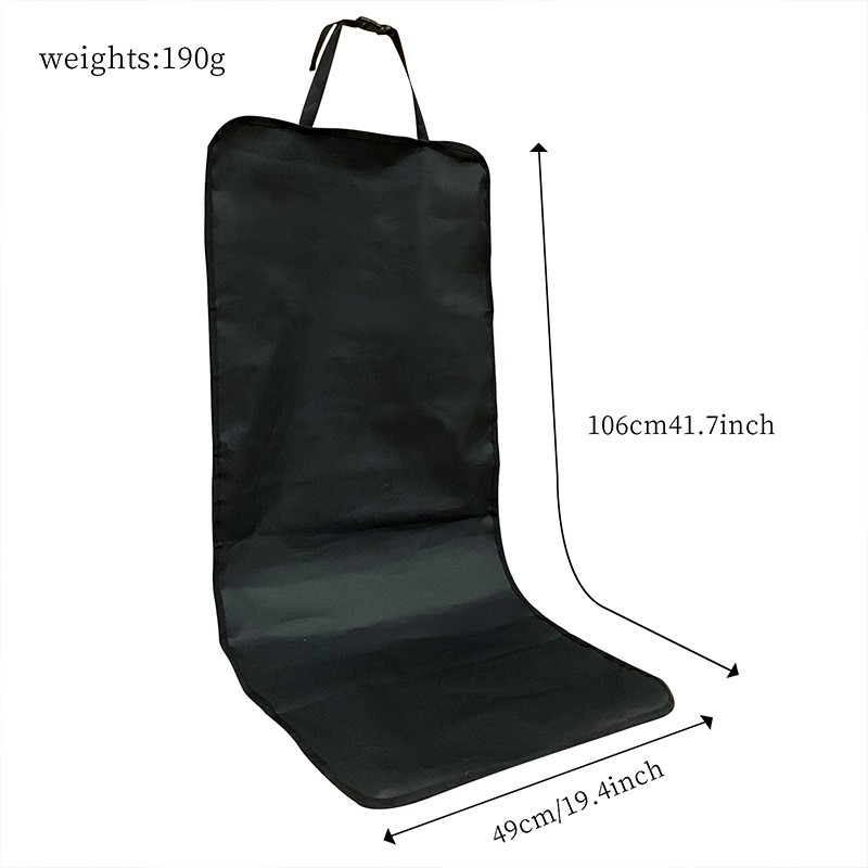 Car Waterproof Oxford Cloth Mat Front Passenger Seat Cover For Pets