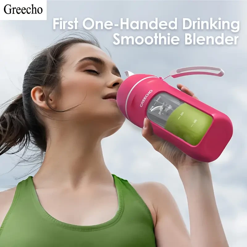 Portable Juice Blender - USB Rechargeable, 12 oz Personal Blender for Shakes and Smoothies