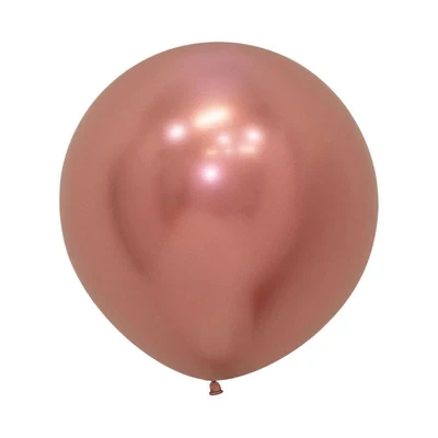 Latex Balloons - Sempertex Metallic Reflex - Rose Gold 60cm (10PK)