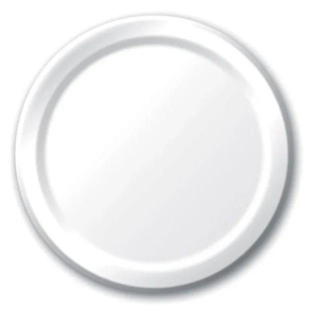 White Dinner Plates Paper 23cm - Pack of 24