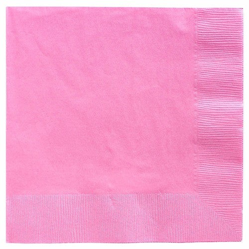 Beverage Napkins New Pastel Pink 2 Ply - Pack of 20