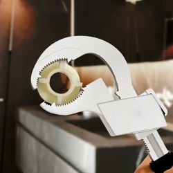 1 Set Adjustable Wrench Universal Double Ended Wrench Aluminium Alloy Open End Spanner Bathroom Plumbing Faucet And Sink Repair Tool