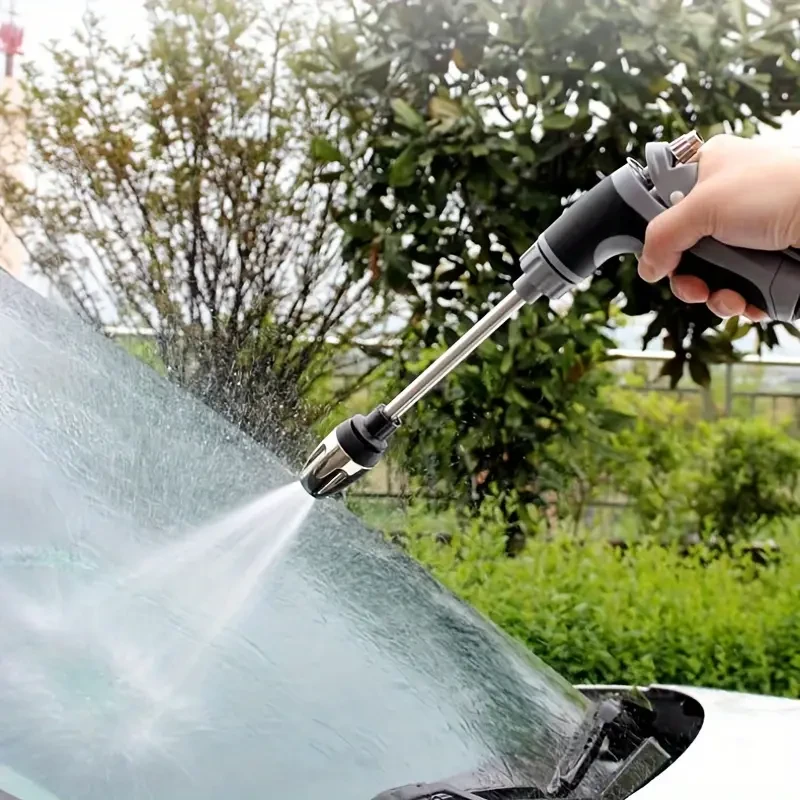 Portable High-Pressure Water Gun - Car Washer Garden Spray Hose With Foam Nozzle